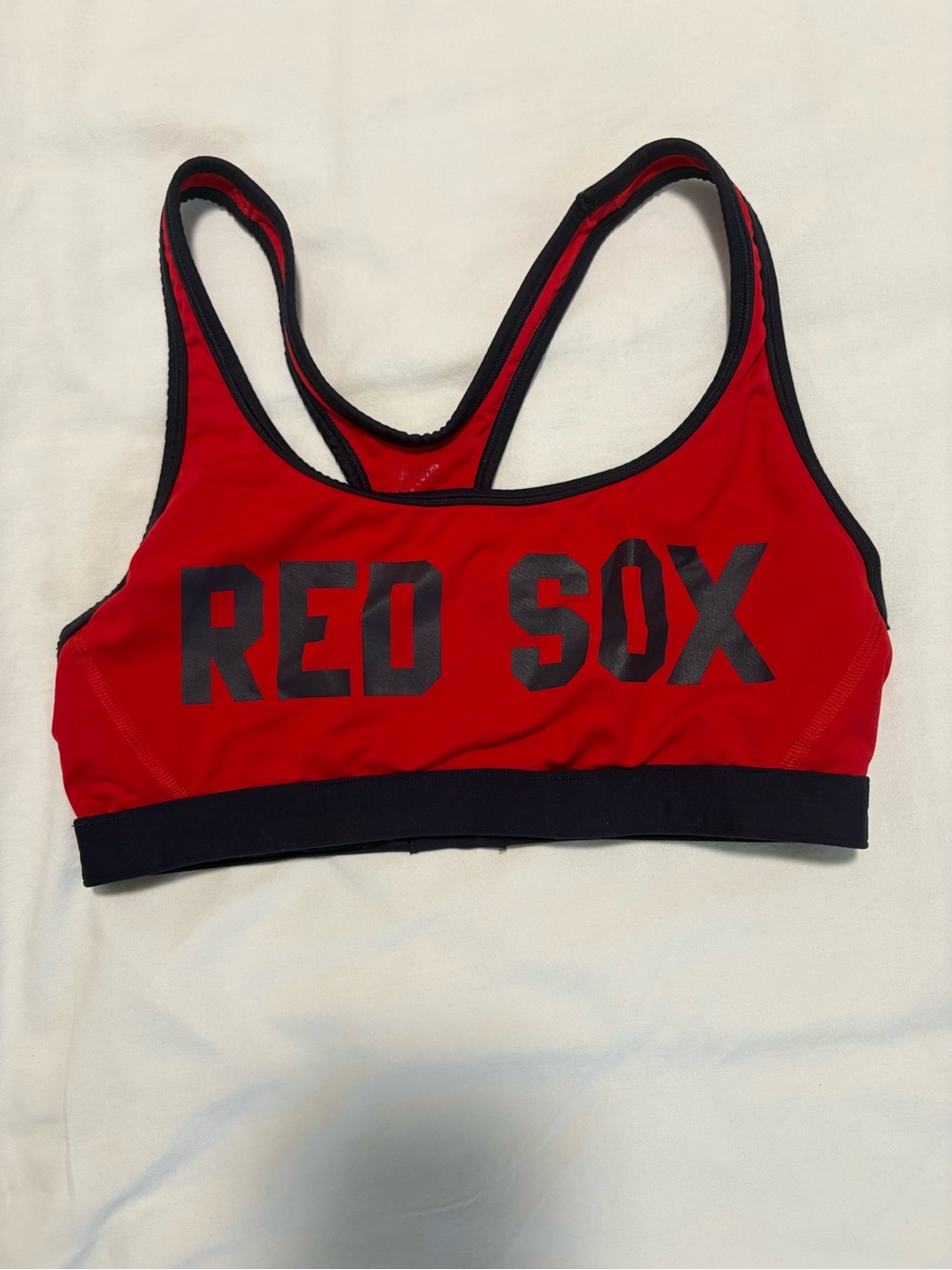 Victoria's Secret 'RED SOX' Y2K Sports Bra M Red & Blue